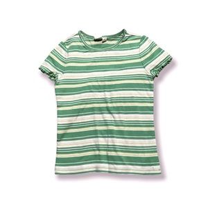Gap kids white and green top